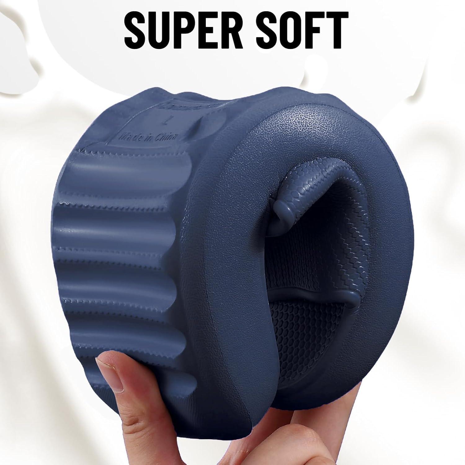 imageComwarm Cloud Slide Sandals for Women Men Ultra Comfort Recovery Pillow Slippers Soft Summer Beach Shoes with Low Arch SupportNavy