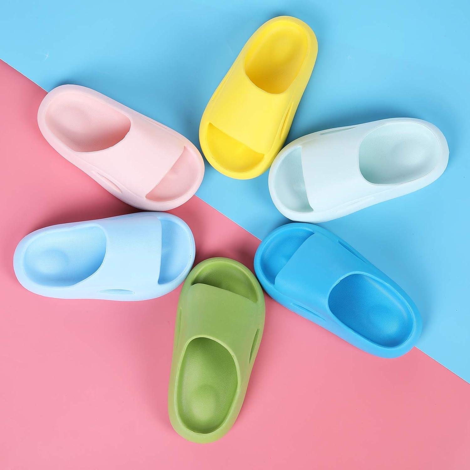 imageKids Pillow Sandals Slides Slippers NonSlip Shower Sandals Beach Pool Water Shoes for Girls and BoysToddlerLittle Kids BL18