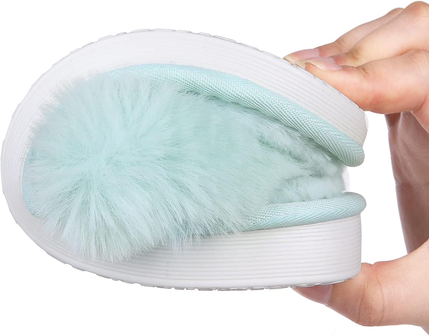 imageWomens Soft Plush Flip Flops Slippers Comfortable Non Slip Fuzzy Thong House Slippers Indoor Outdoor Slippers