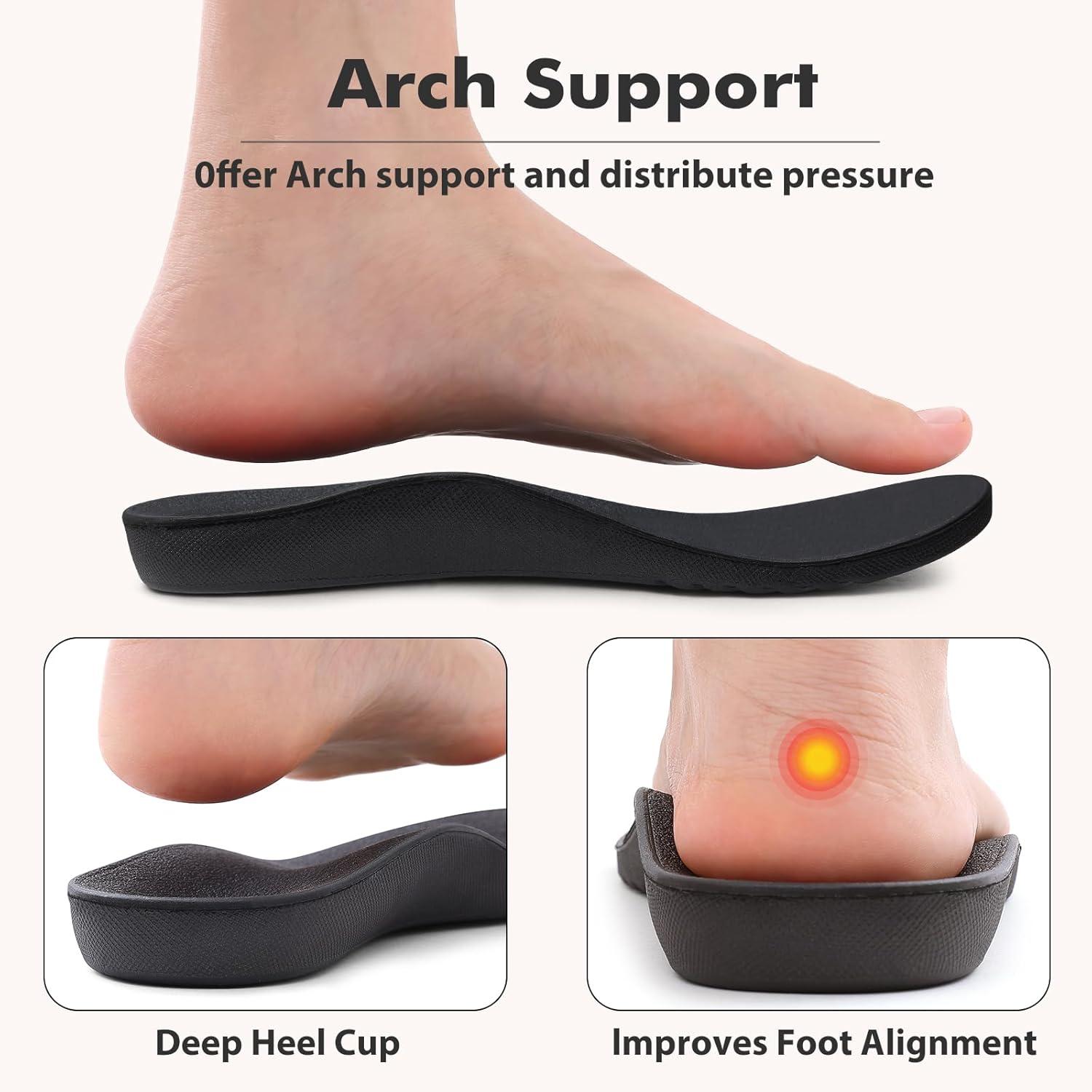 imageshevalues Orthopedic Slippers for Women with Arch Support Adjustable Open Toe House Shoes for Plantar FasciitisNew Purple