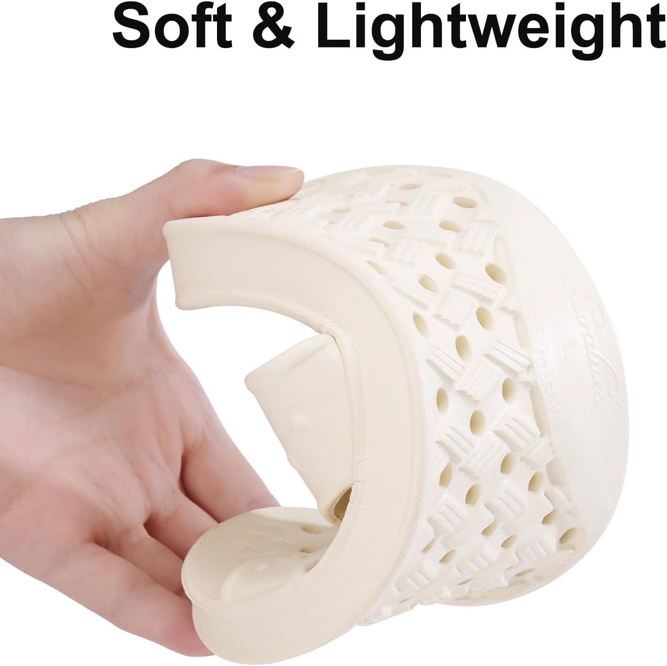 imageshevalues Shower Shoes for Women Men with Arch Support Quick Drying Pool Slides Lightweight Beach Sandals with Drain HolesBeige