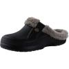 imageshevalues Fur Lined Clogs for Women Men Winter Waterproof Outdoor Slippers Garden Shoes